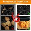 Air Fryer Disposable Paper Liner for Ninja DZ201 DZ071 DZ401 DZ550, 100PCs Rectangle 8.6x 5.5'' Baking Parchment Paper Air Fryer Inserts Accessories, Ninja Foodi Dual Papel para Freidora de Aire