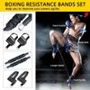 OYINDIZ Boxing Resistance Bands, Leg Strength and Agility Speed Resistance Bands Trainer Exercise Power Punch Pro for MMA, Karate Combat, Boxing Basketball Football Training Equipment