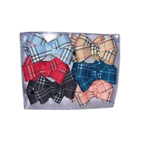 Generic Lucky Rudra hair clip solid color bow hair clip satin bow is specially designed for teenagers and infants Pack 12 Pcs Multicolor Design-03