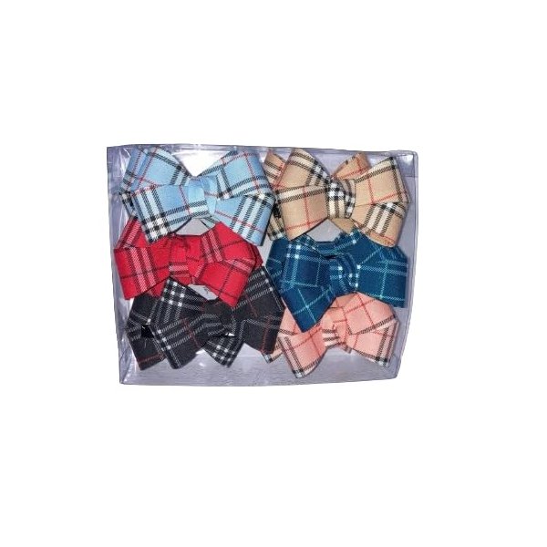 Generic Lucky Rudra hair clip solid color bow hair clip satin bow is specially designed for teenagers and infants Pack 12 Pcs Multicolor Design-03