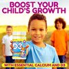 Vita Guard Calcium D3 Chewable Tablets for Kids – 640 mg Calcium & 320 IU Vitamin D3 – Non-GMO, Organic – Milk Flavor – Bone & Teeth Support Supplement – 90 Tablets for Ages 2+