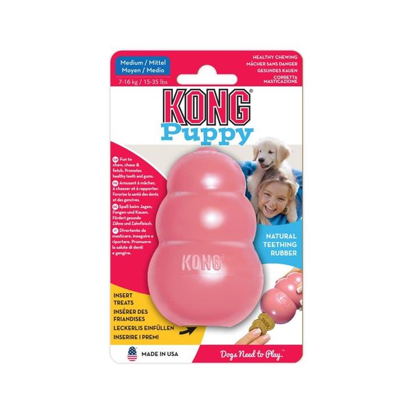 KONG Medium Puppy Teething Toy - Colors May Vary(Pack of 1)