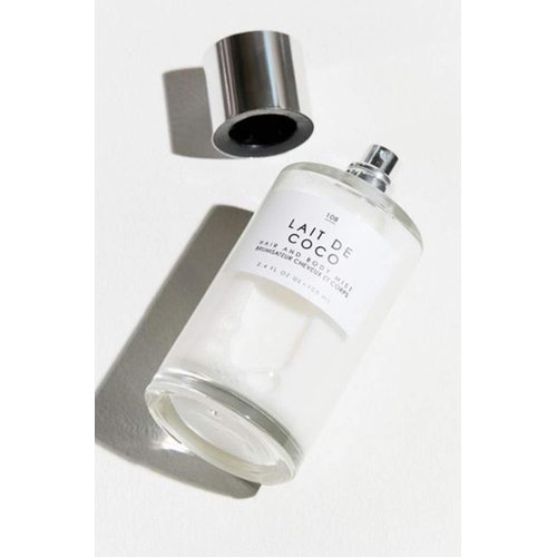 Gourmand Lait De Coco Hair + Body Mist 3.4 Fl.Oz! Blend Of Bergamot, Vanilla Praline And Creamy Coconut! Perfumed Hair & Body Mist For All Day Long-Lasting Freshness! Choose Your Scent! (Lait De Coco)