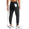 G Gradual Men's Golf Joggers Pants with Zipper Pockets Stretch Sweatpants Slim Fit Track Pants Joggers for Men Work Running (Black, L)