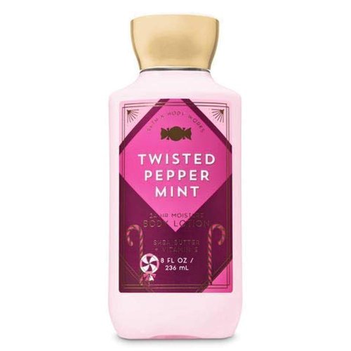 Bath & Body Works Shea & Vitamin E Lotion Twisted Peppermint 8oz