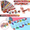 122 PCS Race Car Party Favors, Racing Birthday Party Favors with Pull Back Cars Drawstring Bags Slap Bracelet Keychain Stamper Tattoo Stickers, Racecar Theme Party Supplies Goodie Bag for Boys Kids
