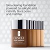 Clinique Acne Solutions Liquid Foundation Makeup With Salicylic Acid For Dry Combination to Oily Skin Types | Medium Coverage, Natural Matte Finish, Ivory, 1.0 Fl Oz