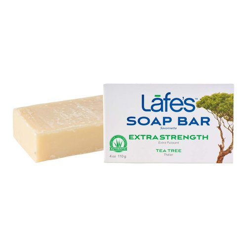 Lafe's Natural Body Care | Extra Strength - Tea Tree - Soap Bar | Cold Pressed, Vegan, Nourishing Bar Soap (4oz)