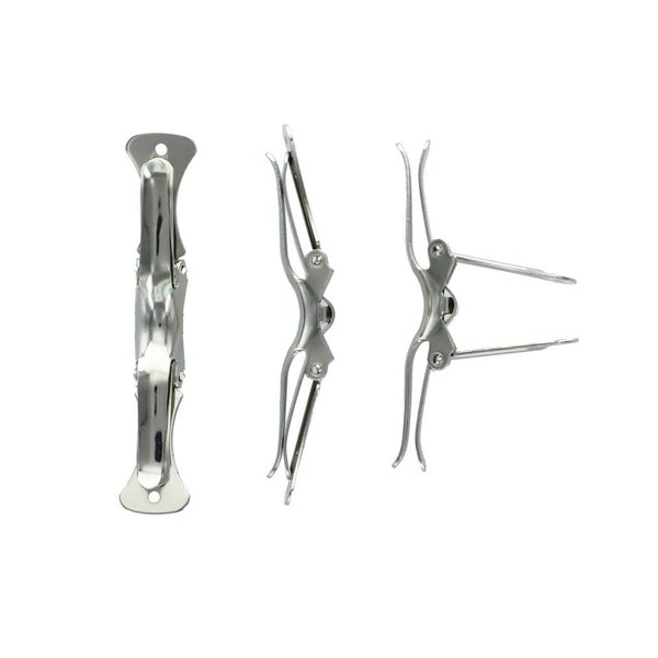 HBC Clip On Bow-Tie Hardware Fasteners - 144 Pack