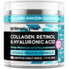 SimplyVital Collagen, Retinol & Hyaluronic Acid Cream - Anti-Aging Face Moisturizer for Face, Neck & Décolleté - Made in USA, Daily Moisturizer Face Cream - 1.7 fl.oz.