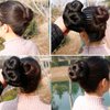 Beavorty Jaw Clip Bun Hair Hair Bun Chignon Hair Hair Donut Extension Black Wig Grip Bride Donut Chignon Chignon Clip Hair Bun Extension Synthetic Fiber Hair