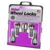 MCGARD 27361 Black Bolt Style Cone Seat Wheel Lock Set (M12 x 1.25 Thread Size) - Set of 4