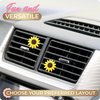 2 Pieces Sunflower Car Accessories Cute Car Air Freshener Sunflower Air Vent Clips Sunflowers Gift Decorations Girasoles Car Clip Interior Air Vent Decor