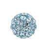 Studex Sensitive Regular 6mm Aquamarine Crystal Fireball Stainless Steel Stud Earrings