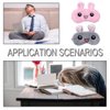 JIALWSJWAN 2 Pcs Cartoon Rabbit Sleep Eye Masks Blackout Sleep Masks Plush Sleeping Masks for Travel, Sleeping, Shift Work, Lunch Break