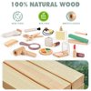 Makeup Kit Toys for 2 Year Old Girls Gifts - Wooden Makeup Toy Set Pretend Play for Toddler 2-4 - Montessori Toys for 2 3 Year Old, Christmas Birthday Gifts for Kids 3-5 with Beauty & Hair Salon Toys