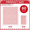 DYLIVeS Red Gingham Napkins, 80 Pack Red and White Checkered Guest Towel Plaid Party Napkins Disposable Paper Hand Towels for Luncheon, Picnic, Birthday, Easter, Graduation Party Napkins, 3-Ply