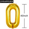 50 Number Balloons Gold Big Giant Jumbo Number 50 Foil Mylar Balloons for 50th Birthday Party Supplies 50 Anniversary Events Decorations