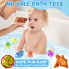 Color Changing No Hole Bath Toys for Kids Toddlers, Dinosaur Kids Bath Toys with Drying Bag, BPA-Free, Bath Toys for Kids Ages 1-3 4-8, Christmas Stocking Stuffers Toddler Bath Toys 2-4 Bathtub Toys