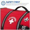 Paws Aboard Dog Life Jacket - Keep Your Canine Safe with a Neoprene Life Vest - Designer Life Jackets - Perfect for Swimming and Boating - Red, Small