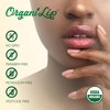 Organic Lip Balm, Spearmint Flavor, Ultra Hydrating Lip Moisturizer for Dry Lips, Oval Shaped Tube, USDA Certified Organic, 3 Pack - OrganiLip