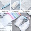 20 PCS Multicolor Exfoliating Mesh Soap Saver Pouch Bag Sack Bubble Foam Net Bags with Drawstring Soap Bags Face Cleansing Foaming Nets for Shower Foaming, 4.7 x 3.5 inche Easy to Store,Cleansers