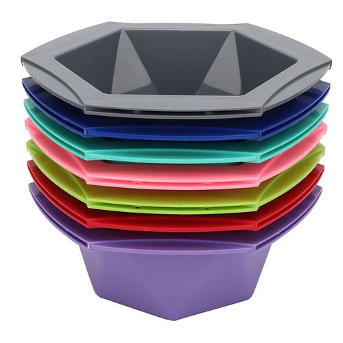 Generic 7 Set Hair Dyeing Bowl Brush Kit Colorful Hairdressing Hair Dye Supplies Tools