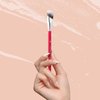 Concealer Brush, Under Eye Makeup Small Angled Precision Face Blending Brush, Eye Liquid Cream Foundation Concealer for Dark Circles, Make up Nose Contour Applicator Vegan