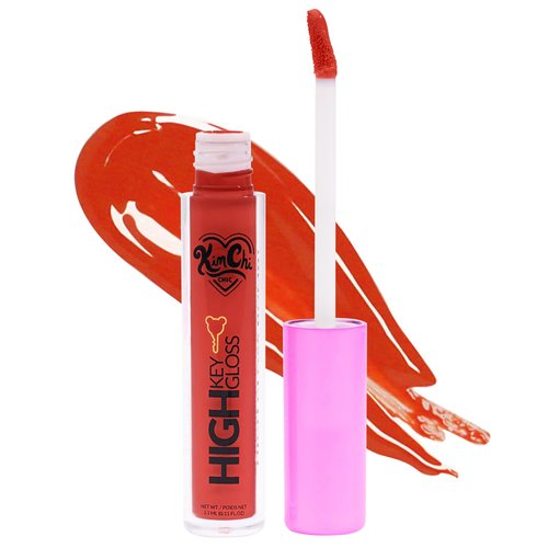 Kimchi Chic High Key Gloss, High-Shine Lip Gloss Helps Illuminate Your Look and Face, Non-Sticky, Fiery Bright Red, 02 Cherry, 3.5ml