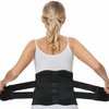 NeoTech Care Adjustable Double Pull Lumbar Brace/Lower Back Belt, Black, Size XXXL