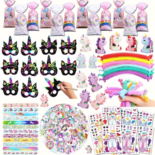 CIRDOTSH Unicorn Party Favors for Kids, Unicorn Birthday Party Supplies, Unicorn Goodie Bags Gifts, Unicorn Fillers Pinata Stuffers,Unicorn Birthday Party Favors Decorations , Unicorn Toys