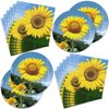 40Pcs Sunflower Party Supplies 20 Plates + 20 Napkin Sunflower Birthday Party Decorations (Sunflower)