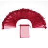 Bezall 100Pcs Organza Gift Bags 3.5x4.5 Inch, Burgundy Small Mesh Bags Drawstring Wedding Party Favor Bags Organza Jewelry Candy Pouches