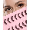 pestañas postizas naturales, Lash natural wispy eyelashes, Frihappy false eyelashes, Wispy Strips, Faux Mink Lashes, black band lashes, 7 pairs, Frihappy 2024 lashes #Polaris