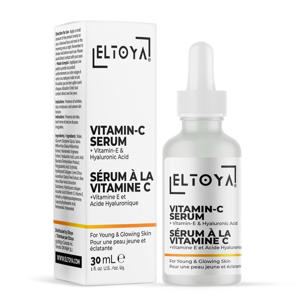 Eltoya Vitamin C Serum for Face- Premium Vitamin C Face Serum with Vit E & Hyaluronic: Deep Hydration, Radiant Complexion, and Even Skin Tone - Vit C & Serum Vitamina C for Ultimate - 30ml (1oz)