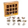 Project Genius- 12pc Ancient Metal Assortment, Metal Puzzle, Assembly Puzzle, Disassembly Puzzle, Brain Teaser, 3D Puzzle