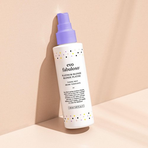 evo Fabuloso Platinum Blonde Toning Mist - Platinum Hair Toner - Enhances Vibrancy, Neutralizes Yellow Tones - 140ml / 4.7 fl.oz
