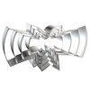 Diploma Cookie Cutter Set - 5 inch, 4 inch, 3 inch, 2 inch - 4 Piece Graduation Cookie Cutters Shapes Molds - Stainless Steel