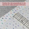 Madam Sew Hot Hem Ruler for Quilting and Sewing – Non-Slip Hot Ironing Ruler and Pleats with Dry or Steam Iron on Quilt Blocks and Clothes - 10" x 2.5"