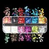 2 Boxes Chunky Glitter Flakes Holographic & Iirdescent Irregular Sequins Glitters Sparkles Resin Epoxy Accessories Crafts Slime Supplies Nail Art Decorations(Irregular)