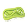 Tangols Double Curved Detangling Hair Brush-100% Bio-Friendly Detangler Hair Brush w/Ultra-Soft Anti Knot Nylon Bristles-Does not Pull on Hair for all Hair Types, Unisex Adults, Kids (Green)