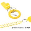 PRLOSO 24 Pieces Whistle Bracelets with Keychain for Kids Party Favors Noisemaker Plastic Sports Party Whistle Toys Bulk