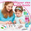 Decorate Your Own Glow in The Dark Water Bottle Kit for Girls, Stocking Stuffers for Girls Ages 4-6-8-10 Year Old, Unicorn Toys, Fun Arts and Crafts Gifts Toys for Girls for Christmas Birthday