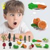 LC JoyCre Toy Trees Toys Plastic Play Trees Vegetables and Fruits Toys for Toddlers School Projects Toys for Kids Learning Toys Realistic Food Figurines