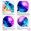 KatchOn, Purple Galaxy Balloons - 22 Inch, Pack of 6 | Iridescent Balloons, Round 4D Metallic Balloons for Galaxy Birthday Party Decorations | Purple and Blue Balloons for Galaxy Party Decorations