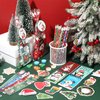 Saypacck 194 Pcs Christmas Party Favors Bulk Christmas Stationery Gift Set Notebook Pencil Ruler Eraser Sticker Gifts Bags Cards Goodie Bags Stocking Stuffers for Classroom Prizes