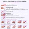 BTArtbox Press On Nails Short - Christmas Press on Nails Red Short Oval Nails Fall Fake Nail with Nail Glue, Fit Perfectly, Reusable Glue On Nails in 16 Sizes, Cardinal