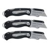 Husky Folding Lock-Back Utility Knife (Set of 3)