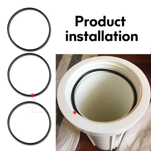 Kujunpao 3.5" O.D Water Filter O-Ring Replaces Reverse Osmosis Water Filter Housings Set of 3