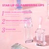 MAEPEOR Changing Lip Gloss 7 Colors Moisturizing Non-sticky Lip Oil Gloss Nourishing Shiny Glossy Lipgloss for Lip Care and Dry Lip (Color 04)